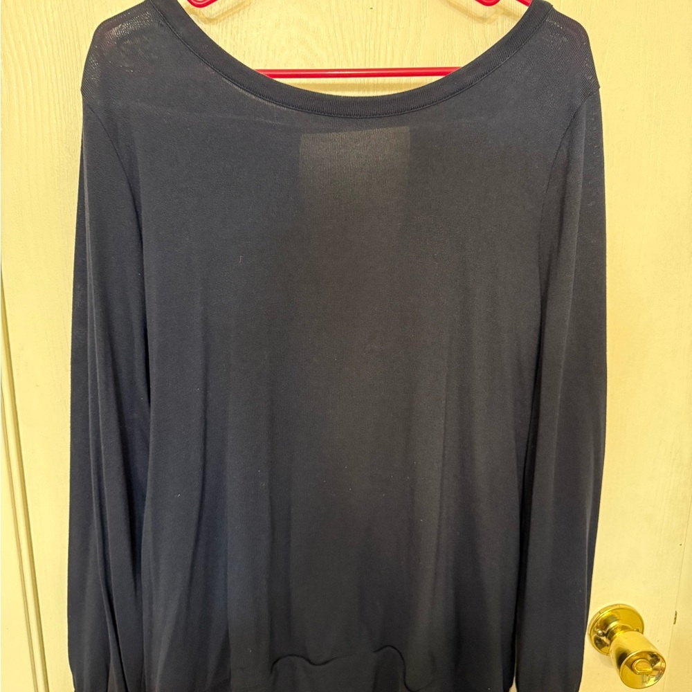 LOFT Navy Long Sleeve Tee